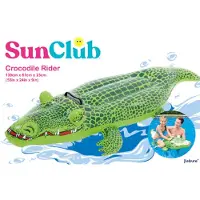 SunClub Opblaas krokodil - Crocodile rider - groen