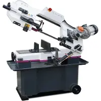 Optisaw Mobiele metaalbandzaag 0-45° zaagcapaciteit rond 180 mm 0,75 kW 230V variabele snelheden koeling tandwieloverbrenging