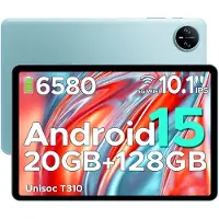 Doogee Tab A9 Pro -Tablet-Android 15- 10,1 inch HD IPS -24GB ROM+128GB ROM（2TB TF）-BT5.0-6580mAh/18W-Dubbele luidsprekers-Face ID-5G Wi-Fi-A GPS-GPS-Blauw