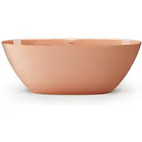 ZEZA Element Vrijstaand Bad - 175x76x60cm - solid surface - glans peach (roze) SW1208811