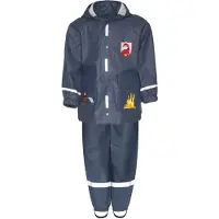 Playshoes Functioneel pak 'Feuerwehr' marine / donkergeel / zilvergrijs / rood