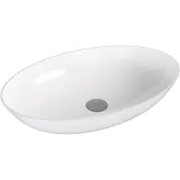 Polysan Banera waskom ovaal 60x40cm wit glans