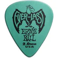 Ernie Ball Everlast Gitaar Picks, Teal 2.0mm, 12-pack (P09196)