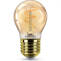 Philips Filamentkogellamp LED 25W E27 - Amberkleurig - Dimbaar - 2200K - 270lm