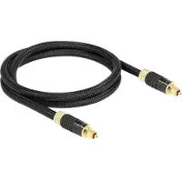 DeLOCK Premium digitale optische Toslink audio kabel met nylon mantel - 8mm / zwart - 1 meter