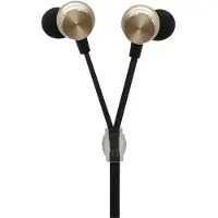 2GO Metalen InEar Headset 3,5mm Stereo, roze (Bedraad), Koptelefoon, Goud