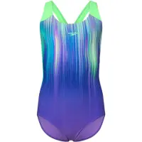 Speedo Digital Placement Swimsuit Paars 15-16 Years Meisje