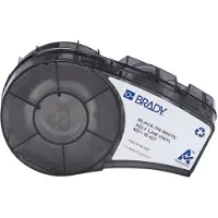 Brady M21-18-427 tape gelamineerde vinyl zwart op wit 25,40 mm x 19,05 mm (origineel)