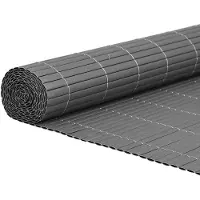 vidaXL Tuinhek Dubbelzijdig Grijs 1,8x5 m PVC