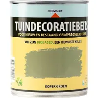 Hermadix Tuindecoratiebeits Dekkend Koper Groen 707 750 ML
