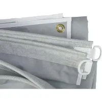 Esvo universele caravanluifel - 300 x 240 cm - polyester - grijs