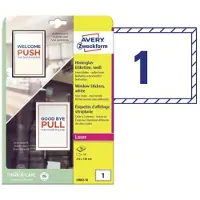 Avery Zweckform AVERY Raamsticker L9002-10 Afneembaar A4 Wit 5 x 148 mm 10 Stuks