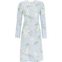 Ringella Warm blauw nachthemd bloemen | Maat 46