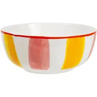 Blond Amsterdam Schaal Even Bijkletsen Roze / Geel D 15,6 H 6,7 Cm