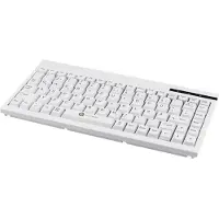 GETT GCQ Cleantype Easy Basic Compact compact toetsenbord met kunststof behuizing 88 toetsen USB kleur w (NL, Bedraad), Toetsenbord, Wit
