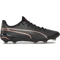 Puma King Ultimate Gras / Kunstgras Voetbalschoenen (MG) Zwart Brons Donkergrijs