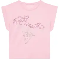 GUESS Girls Shirt Roze Strass - Maat 152