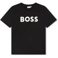 BOSS Shirt zwart / wit
