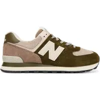 New Balance Lage schoen '574' lichtbruin / olijfgroen / wolwit