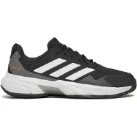 Adidas Sportschoen 'CourtJam Control 3' donkergrijs / zwart / wit