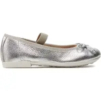Geox PLIE MEISJES Ballerina's - ZILVER - Maat 25