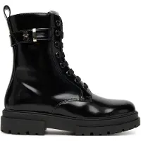 Tommy Hilfiger veterboots zwart Meisjes Imitatieleer Effen - maat 32