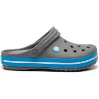 Crocs Clogs 'Crocband' hemelsblauw / grijs / wit