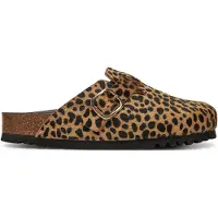 Scholl Klomp Women Fae Pony Leather Leopard-Schoenmaat 35