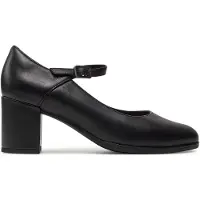 Clarks Freva55 leren sandalen met bandjes, zwart, maat 39 EU