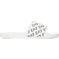 EA7 Teenslippers Alle Olver Logo wit (46), Plat, Geen, Casual, Strandkleding 7X000109_AF15125
