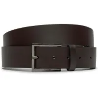 HUGO Leren riem met logogravure op de gesp Maat 115