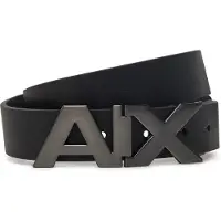 Armani Exchange Heren Leren riem zwart, marine (30), Casual, Klassiek, Leer, Marineblauw 951058CC50543120