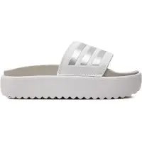 Adidas Strand-/badschoen 'Adilette' zilver / wit
