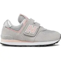 New Balance Sneakers '574' grijs / rosa / wit