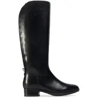 Geox D Felicity Leren Dames Zwarte Laarzen