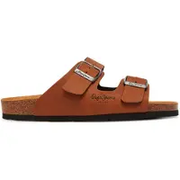 Pepe Jeans Muiltjes 'Oban Classic' karamel / zwart / zilver