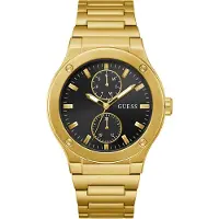 GUESS Analoog horloge goud / zwart / wit
