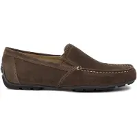 Geox heren mocassins, model U Moner V, kleur koffie, maat 42 EU