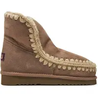 Mou Dames Laarzen Eskimo 18 Glitter Logo - Taupe - Maat 36