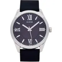 GUESS Analoog horloge 'Elliot' zwart / zilver