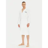 Emporio Armani Heren Witte badstof badjas (L), Homewear, Katoen 7M000441_AF14014