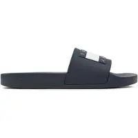 Tommy Hilfiger Muiltjes 'Essential' marine / vuurrood / wit