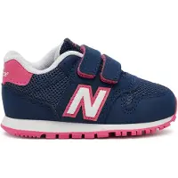 New Balance Kids Trainers 500 Hook & Loop marine (23.5), Plat, Klittenband, Casual, Marineblauw, kinderkleding IV500V1