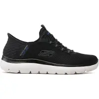 SKECHERS Sneakers laag blauw / grijs / zwart