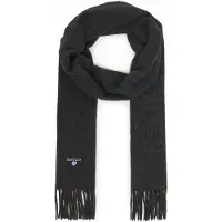Barbour Plain Lambswool Scarf Charcoal Grey