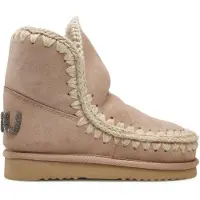 Mou Dames Laarzen Eskimo 18 Glitter Logo - Beige - Maat 37