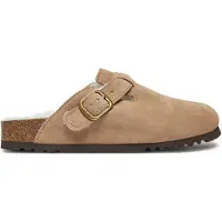 Scholl Klomp Women Fae New F Suede Sa Dark Beige-Schoenmaat 37