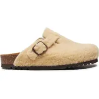 Scholl Klomp Women Fae New Synthetic Shearling Beige-Schoenmaat 36