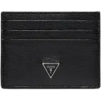 GUESS Etui 'MILANO CARD HOLDER' zwart / zilver