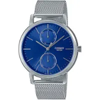 Casio Collectie Heren Zilveren Horloge MTP-B310M-2AVEF